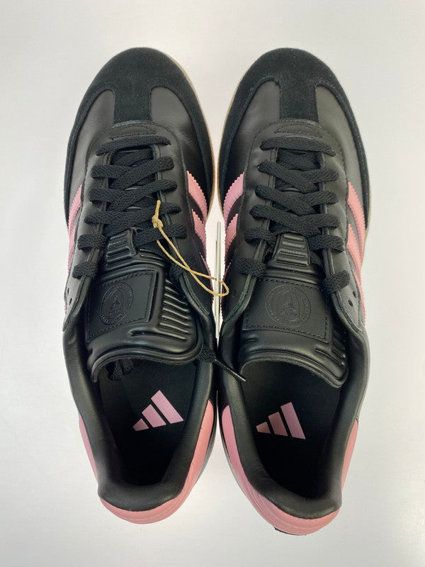 【未使用品】【メンズ】 adidas アディダス × Inter Miami CF インテル・マイアミCF 別注 コラボ SAMBA INTER MIAMI IH8157 サンバ インテル マイアミ スニーカー 靴 161-251027-kk-22-min カラー：CORE BLACK/LIGHT PINK/GUM 万代Net店
