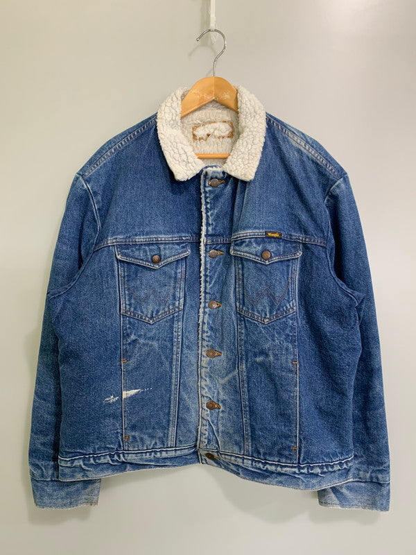 【現状渡し品】【メンズ】 Wrangler ラングラー 80's DENIM RANCH JACKET VINTAGE 80年代 デニム ランチジャケット アウター ヴィンテージ 146-251027-kk-39-min サイズ：表記消え 下記参照 カラー：インディゴ 万代Net店