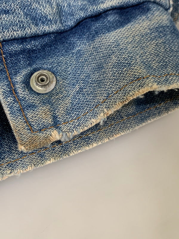 【現状渡し品】【メンズ】 Wrangler ラングラー 80's DENIM RANCH JACKET VINTAGE 80年代 デニム ランチジャケット アウター ヴィンテージ 146-251027-kk-39-min サイズ：表記消え 下記参照 カラー：インディゴ 万代Net店