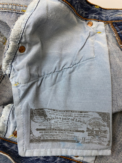 【現状渡し品】【メンズ】 GARBAGE ガーベッジ LEVI'S CUSTOM DENIM PANT リーバイス カスタム デニム パンツ メンズ ボトムス ジーンズ ジーパン 153-251109-em-38-min サイズ：W31×L34 カラー：インディゴブルー 万代Net店