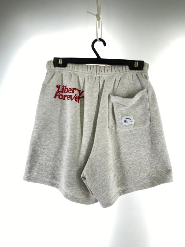 【中古品】【メンズ】 LIBERE リベーレ SWEAT SHORTS スウェット ショーツ メンズ ハーフパンツ 短パン ショートパンツ ボトムス 153-260731-em-43-min サイズ：M カラー：ライトグレー 万代Net店