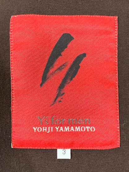 【中古品】【メンズ】 Y's for men ワイズ フォー メン YOHJI YAMAMOTO ヨウジヤマモト LS COTTON JACKET MX-J54-078 赤タグ 長袖 コットン ジャケット メンズ ボトムス 140-251029-em-10-min サイズ：3 カラー：ブラウン 万代Net店