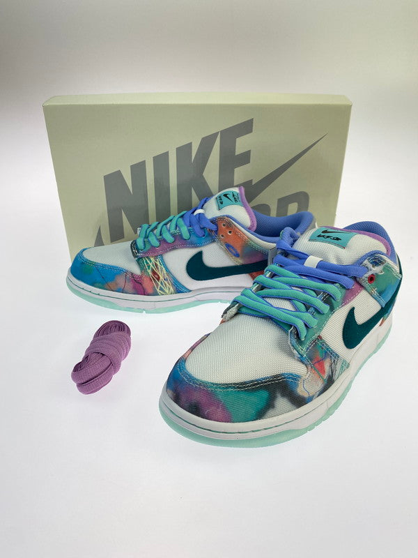 【未使用品】【メンズ】 NIKE SB ナイキ スケートボーディング × FUTURA フューチュラ 別注 コラボ DUNK LOW OG QS HF6061-400 ダンク ロー オリジナル クイックストライク スニーカー 靴 160-251027-kk-19-min カラー：BLEACHED AQUA/GEODE TEAL-WHITE 万代Net店