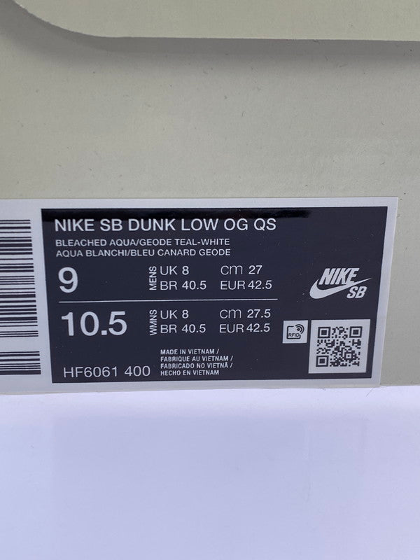 【未使用品】【メンズ】 NIKE SB ナイキ スケートボーディング × FUTURA フューチュラ 別注 コラボ DUNK LOW OG QS HF6061-400 ダンク ロー オリジナル クイックストライク スニーカー 靴 160-251027-kk-19-min カラー：BLEACHED AQUA/GEODE TEAL-WHITE 万代Net店