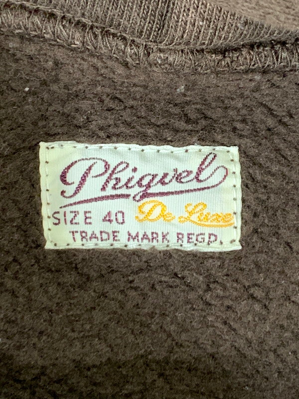 【中古品】【メンズ】 PHIGVEL フィグベル 21SS ATHLETIC HOODED SWEAT PMAL-CL-02 アスレチック フーデッドスウェット トップス プルオーバーパーカー フーディー 140-251106-kk-56-min サイズ：40/3 カラー：ブラウン 万代Net店