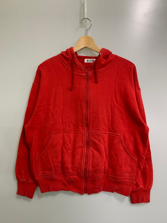 【中古品】【メンズ】 ISSEY MIYAKE イッセイミヤケ 80's I.S. LOGO ZIP HOODIE RY35018 VINTAGE 80年代 I.S. ロゴ ジップフーディー トップス パーカー ヴィンテージ 140-251027-kk-40-min サイズ：9 カラー：レッド 万代Net店
