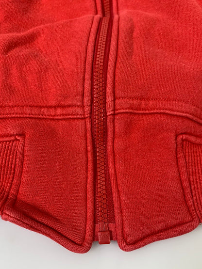 【中古品】【メンズ】 ISSEY MIYAKE イッセイミヤケ 80's I.S. LOGO ZIP HOODIE RY35018 VINTAGE 80年代 I.S. ロゴ ジップフーディー トップス パーカー ヴィンテージ 140-251027-kk-40-min サイズ：9 カラー：レッド 万代Net店