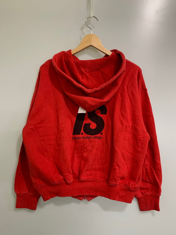 【中古品】【メンズ】 ISSEY MIYAKE イッセイミヤケ 80's I.S. LOGO ZIP HOODIE RY35018 VINTAGE 80年代 I.S. ロゴ ジップフーディー トップス パーカー ヴィンテージ 140-251027-kk-40-min サイズ：9 カラー：レッド 万代Net店