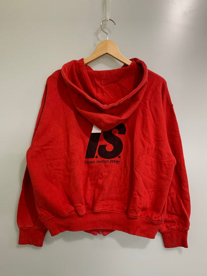 【中古品】【メンズ】 ISSEY MIYAKE イッセイミヤケ 80's I.S. LOGO ZIP HOODIE RY35018 VINTAGE 80年代 I.S. ロゴ ジップフーディー トップス パーカー ヴィンテージ 140-251027-kk-40-min サイズ：9 カラー：レッド 万代Net店