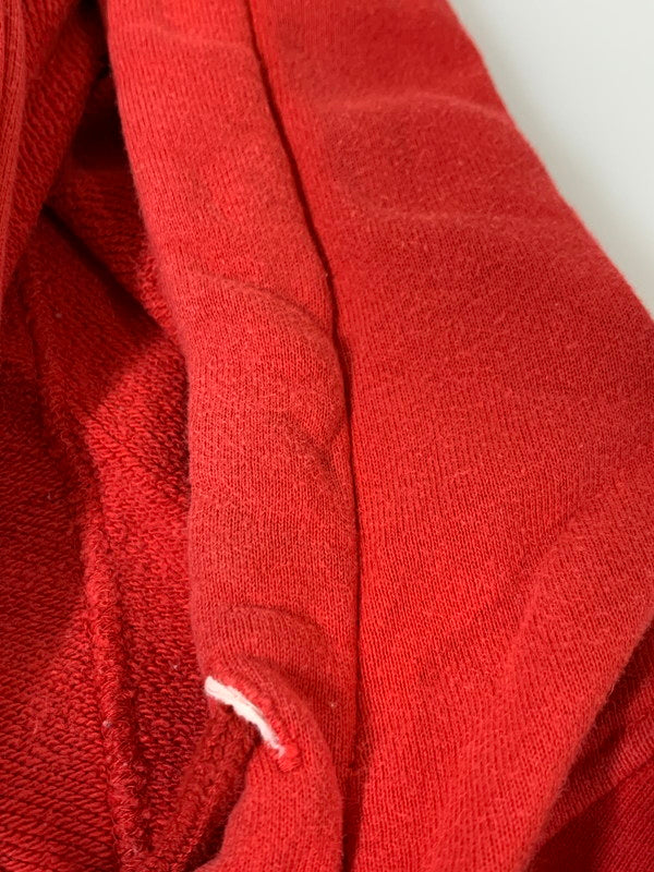 【中古品】【メンズ】 ISSEY MIYAKE イッセイミヤケ 80's I.S. LOGO ZIP HOODIE RY35018 VINTAGE 80年代 I.S. ロゴ ジップフーディー トップス パーカー ヴィンテージ 140-251027-kk-40-min サイズ：9 カラー：レッド 万代Net店
