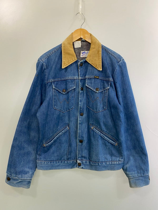 【現状渡し品】【メンズ】 Wrangler ラングラー DENIM JACKET JL720NV 80'S デニム ジャケット 80年代 ヴィンテージ メンズ アウター Gジャン ワークジャケット 146-251109-em-28-min カラー：インディゴブルー 万代Net店