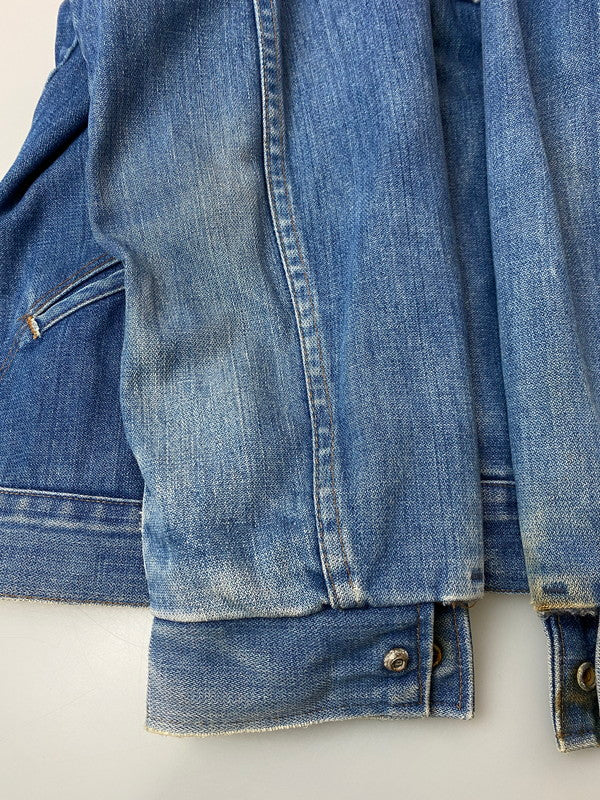 【現状渡し品】【メンズ】 Wrangler ラングラー DENIM JACKET JL720NV 80'S デニム ジャケット 80年代 ヴィンテージ メンズ アウター Gジャン ワークジャケット 146-251109-em-28-min カラー：インディゴブルー 万代Net店