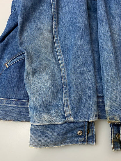 【現状渡し品】【メンズ】 Wrangler ラングラー DENIM JACKET JL720NV 80'S デニム ジャケット 80年代 ヴィンテージ メンズ アウター Gジャン ワークジャケット 146-251109-em-28-min カラー：インディゴブルー 万代Net店