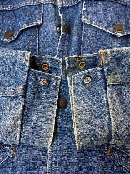 【現状渡し品】【メンズ】 Wrangler ラングラー DENIM JACKET JL720NV 80'S デニム ジャケット 80年代 ヴィンテージ メンズ アウター Gジャン ワークジャケット 146-251109-em-28-min カラー：インディゴブルー 万代Net店