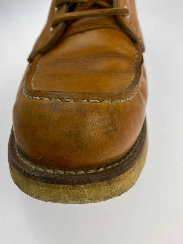 【中古品】【メンズ】 RED WING レッドウィング IRISH SETTER CLASSIC WORK 8 MOC‐TOE 9877 アイリッシュ セッター クラシック ワーク ブーツ 靴 164-251106-jt-03-min サイズ：US 9 27.0cm カラー：キャメル 万代Net店