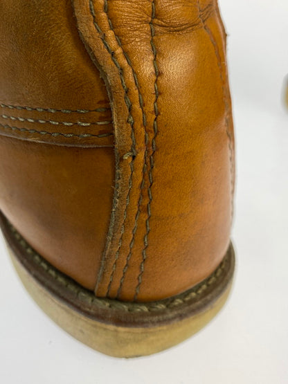 【中古品】【メンズ】 RED WING レッドウィング IRISH SETTER CLASSIC WORK 8 MOC‐TOE 9877 アイリッシュ セッター クラシック ワーク ブーツ 靴 164-251106-jt-03-min サイズ：US 9 27.0cm カラー：キャメル 万代Net店