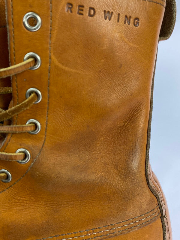 【中古品】【メンズ】 RED WING レッドウィング IRISH SETTER CLASSIC WORK 8 MOC‐TOE 9877 アイリッシュ セッター クラシック ワーク ブーツ 靴 164-251106-jt-03-min サイズ：US 9 27.0cm カラー：キャメル 万代Net店