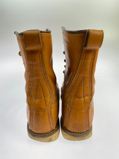 【中古品】【メンズ】 RED WING レッドウィング IRISH SETTER CLASSIC WORK 8 MOC‐TOE 9877 アイリッシュ セッター クラシック ワーク ブーツ 靴 164-251106-jt-03-min サイズ：US 9 27.0cm カラー：キャメル 万代Net店