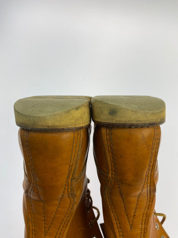 【中古品】【メンズ】 RED WING レッドウィング IRISH SETTER CLASSIC WORK 8 MOC‐TOE 9877 アイリッシュ セッター クラシック ワーク ブーツ 靴 164-251106-jt-03-min サイズ：US 9 27.0cm カラー：キャメル 万代Net店