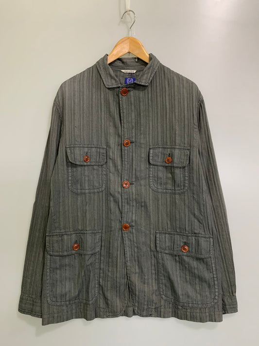 【中古品】【メンズ】 C.P.COMPANY シーピー・カンパニー コットン リネン サファリジャケット 22114F68 A5 90S イタリア製 メンズ アウター 146-251029-em-04-min サイズ：48 カラー：グレー系 万代Net店