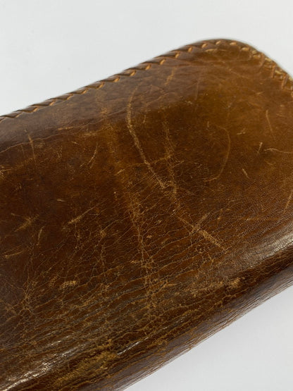 【現状渡し品】【メンズ】 SAAD サード LONG LEATHER WALLET ロング レザー ウォレット 長財布 200-251112-jt-16-min カラー：ブラウン 万代Net店