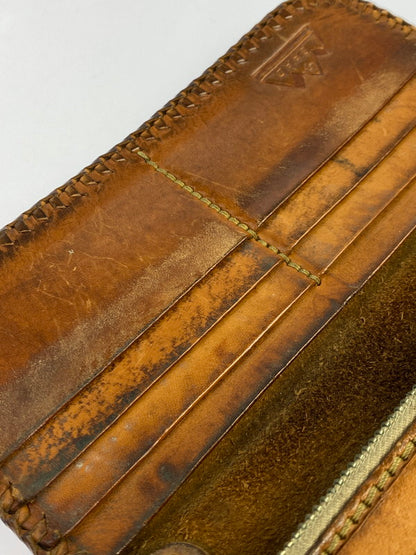 【現状渡し品】【メンズ】 SAAD サード LONG LEATHER WALLET ロング レザー ウォレット 長財布 200-251112-jt-16-min カラー：ブラウン 万代Net店