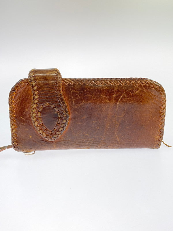 【現状渡し品】【メンズ】 SAAD サード LONG LEATHER WALLET ロング レザー ウォレット 長財布 200-251112-jt-16-min カラー：ブラウン 万代Net店