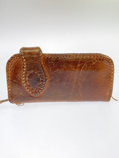 【現状渡し品】【メンズ】 SAAD サード LONG LEATHER WALLET ロング レザー ウォレット 長財布 200-251112-jt-16-min カラー：ブラウン 万代Net店