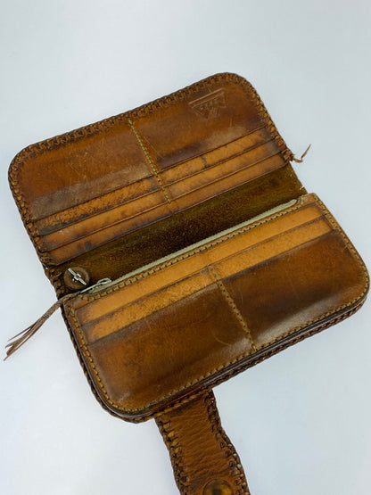 【現状渡し品】【メンズ】 SAAD サード LONG LEATHER WALLET ロング レザー ウォレット 長財布 200-251112-jt-16-min カラー：ブラウン 万代Net店
