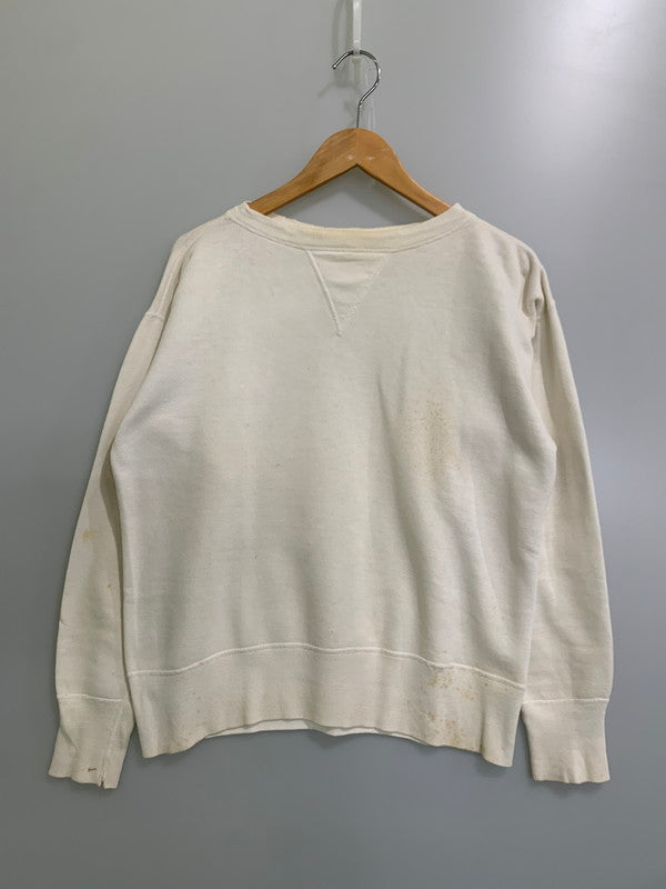 【現状渡し品】【メンズ】 MAYO SPRUCE メイヨー スプルース 50's 前V SET IN SLEEVE SWEATSHIRT VINTAGE 50年代 前V セットインスリーブ スウェットシャツ トップス トレーナー ヴィンテージ 146-251030-kk-10-min サイズ：M カラー：ホワイト 万代Net店