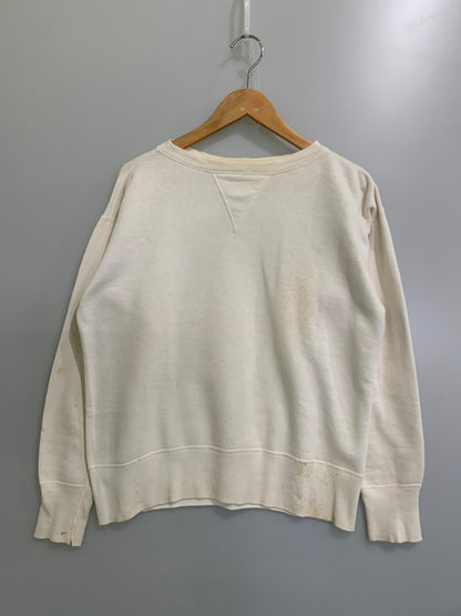 【現状渡し品】【メンズ】 MAYO SPRUCE メイヨー スプルース 50's 前V SET IN SLEEVE SWEATSHIRT VINTAGE 50年代 前V セットインスリーブ スウェットシャツ トップス トレーナー ヴィンテージ 146-251030-kk-10-min サイズ：M カラー：ホワイト 万代Net店