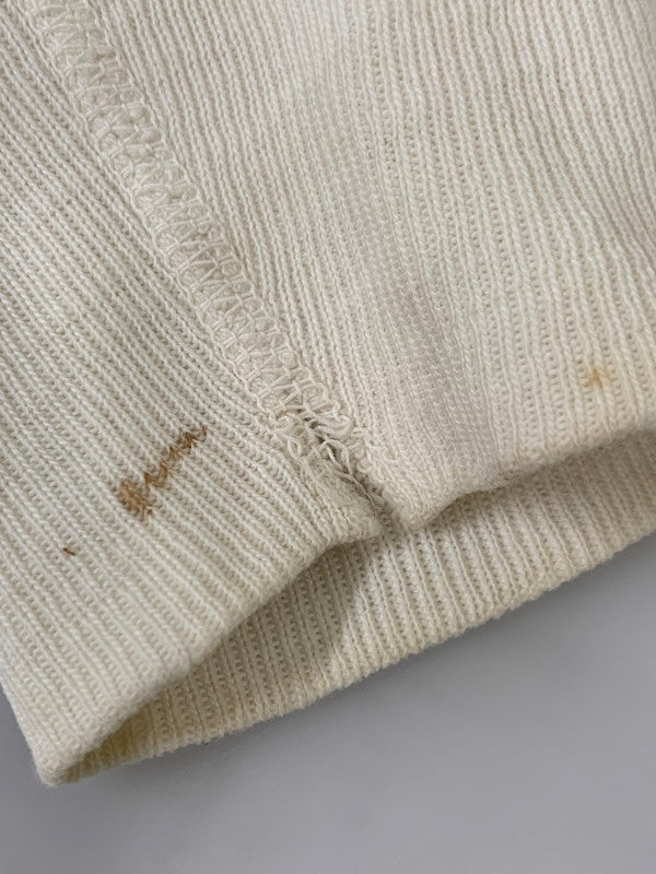 【現状渡し品】【メンズ】 MAYO SPRUCE メイヨー スプルース 50's 前V SET IN SLEEVE SWEATSHIRT VINTAGE 50年代 前V セットインスリーブ スウェットシャツ トップス トレーナー ヴィンテージ 146-251030-kk-10-min サイズ：M カラー：ホワイト 万代Net店