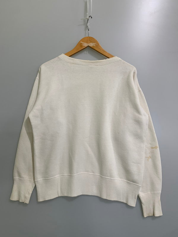 【現状渡し品】【メンズ】 MAYO SPRUCE メイヨー スプルース 50's 前V SET IN SLEEVE SWEATSHIRT VINTAGE 50年代 前V セットインスリーブ スウェットシャツ トップス トレーナー ヴィンテージ 146-251030-kk-10-min サイズ：M カラー：ホワイト 万代Net店