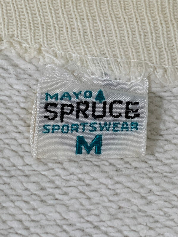 【現状渡し品】【メンズ】 MAYO SPRUCE メイヨー スプルース 50's 前V SET IN SLEEVE SWEATSHIRT VINTAGE 50年代 前V セットインスリーブ スウェットシャツ トップス トレーナー ヴィンテージ 146-251030-kk-10-min サイズ：M カラー：ホワイト 万代Net店