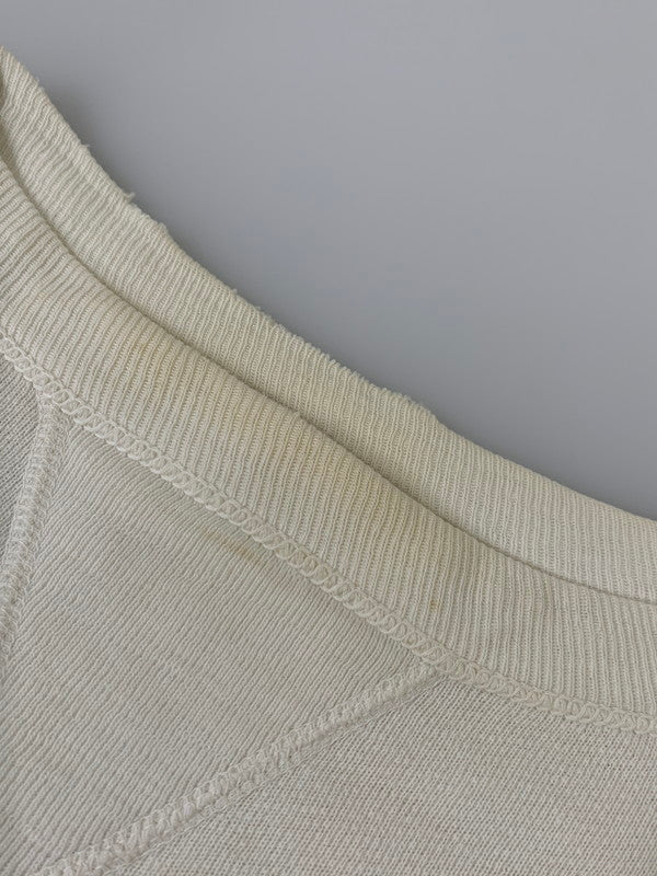 【現状渡し品】【メンズ】 MAYO SPRUCE メイヨー スプルース 50's 前V SET IN SLEEVE SWEATSHIRT VINTAGE 50年代 前V セットインスリーブ スウェットシャツ トップス トレーナー ヴィンテージ 146-251030-kk-10-min サイズ：M カラー：ホワイト 万代Net店