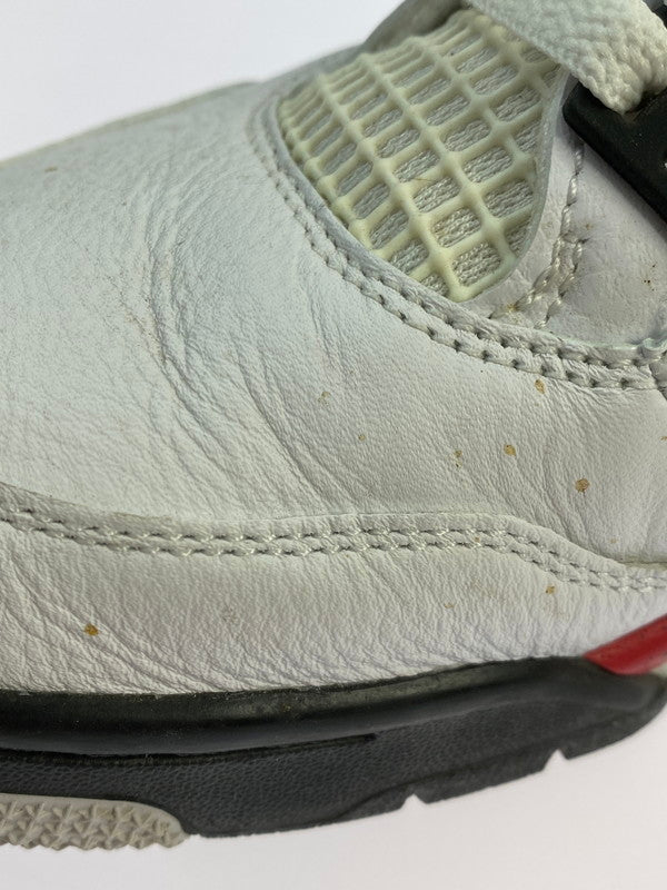 【中古品】【メンズ】 NIKE ナイキ AIR JORDAN 4 RETRO RED CEMENT DH6927-161 エアージョーダン4 レトロ レッド セメント スニーカー 靴 160-251030-jt-04-min サイズ：US 8 26.0cm カラー：WHITE/FIRE-RED－BLACK 万代Net店