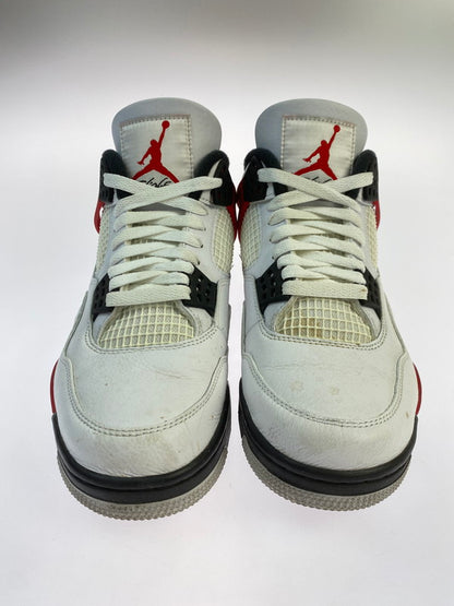 【中古品】【メンズ】 NIKE ナイキ AIR JORDAN 4 RETRO RED CEMENT DH6927-161 エアージョーダン4 レトロ レッド セメント スニーカー 靴 160-251030-jt-04-min サイズ：US 8 26.0cm カラー：WHITE/FIRE-RED－BLACK 万代Net店