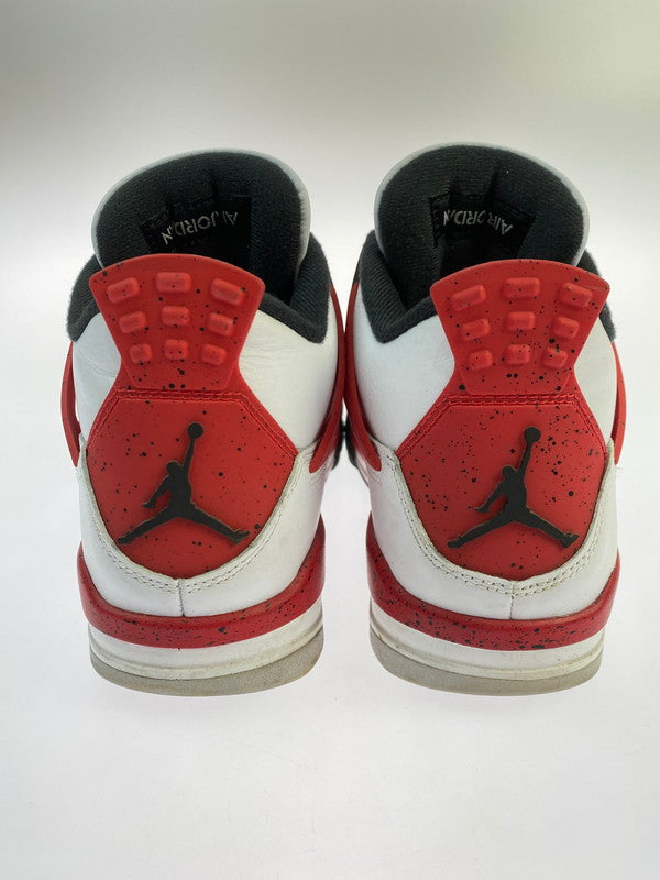 【中古品】【メンズ】 NIKE ナイキ AIR JORDAN 4 RETRO RED CEMENT DH6927-161 エアージョーダン4 レトロ レッド セメント スニーカー 靴 160-251030-jt-04-min サイズ：US 8 26.0cm カラー：WHITE/FIRE-RED－BLACK 万代Net店