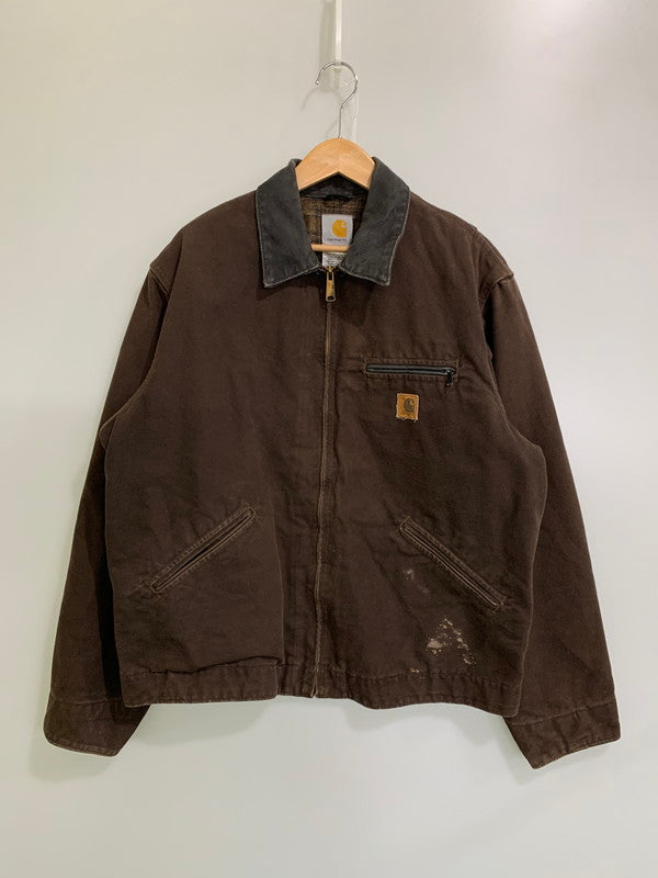 【中古品】【メンズ】 Carhartt カーハート DETROIT JACEKT J97DKB デトロイトジャケット アウター 146-251030-kk-07-min サイズ：L カラー：ダークブラウン 万代Net店