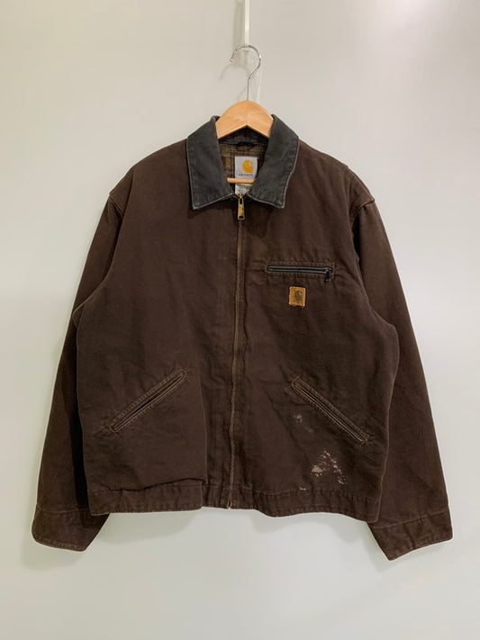 【中古品】【メンズ】 Carhartt カーハート DETROIT JACEKT J97DKB デトロイトジャケット アウター 146-251030-kk-07-min サイズ：L カラー：ダークブラウン 万代Net店