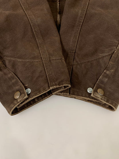【中古品】【メンズ】 Carhartt カーハート DETROIT JACEKT J97DKB デトロイトジャケット アウター 146-251030-kk-07-min サイズ：L カラー：ダークブラウン 万代Net店