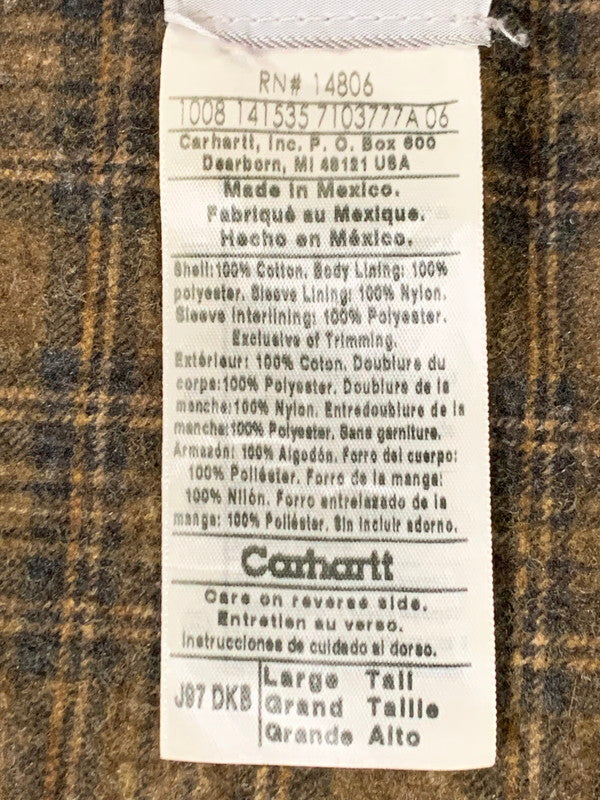 【中古品】【メンズ】 Carhartt カーハート DETROIT JACEKT J97DKB デトロイトジャケット アウター 146-251030-kk-07-min サイズ：L カラー：ダークブラウン 万代Net店