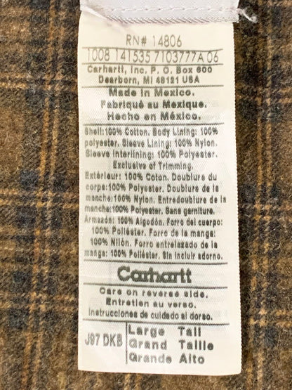 【中古品】【メンズ】 Carhartt カーハート DETROIT JACEKT J97DKB デトロイトジャケット アウター 146-251030-kk-07-min サイズ：L カラー：ダークブラウン 万代Net店