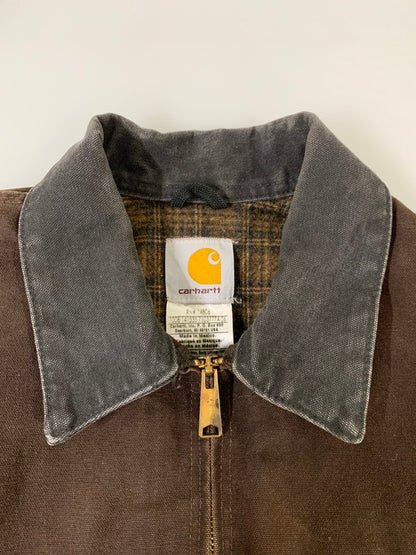 【中古品】【メンズ】 Carhartt カーハート DETROIT JACEKT J97DKB デトロイトジャケット アウター 146-251030-kk-07-min サイズ：L カラー：ダークブラウン 万代Net店