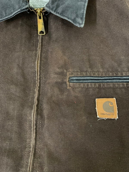 【中古品】【メンズ】 Carhartt カーハート DETROIT JACEKT J97DKB デトロイトジャケット アウター 146-251030-kk-07-min サイズ：L カラー：ダークブラウン 万代Net店