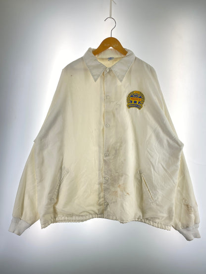 【現状渡し品】【メンズ】 USED ユーズド 80S VIP PEOPLE PRESIDENT'S CLUB COACHJACKET 80年代 ビップ ピープル プレジデンツ クラブ コーチジャケット メンズ アウター 刺繍 ワッペン 146-260731-em-27-min サイズ：2XL カラー：ホワイト 万代Net店