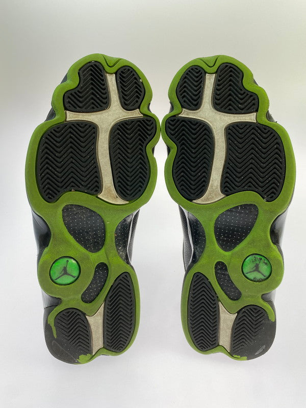 【中古品】【メンズ】 NIKE ナイキ AIR JORDAN 13 RETRO ALTITUDE (2017) 414571-042 エアジョーダン13レトロ スニーカー 靴 160-251030-kk-54-min カラー：BLACK/ALTITUDE GREEN 万代Net店