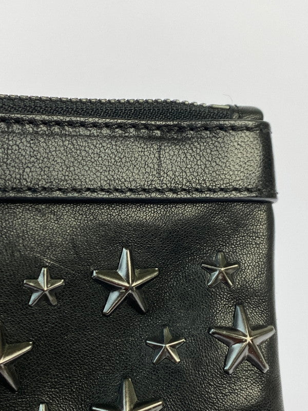 【中古品】【メンズ/レディース】 JIMMY CHOO ジミーチュウ スタッズ クラッチバッグ バッグ 188-251106-jt-20-min 万代Net店
