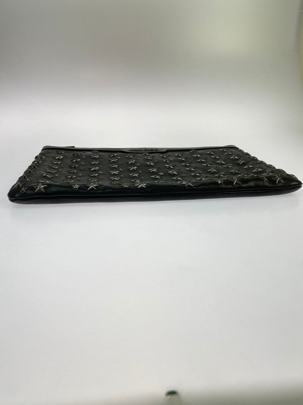 【中古品】【メンズ/レディース】 JIMMY CHOO ジミーチュウ スタッズ クラッチバッグ バッグ 188-251106-jt-20-min 万代Net店