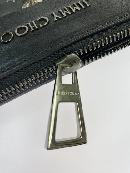 【中古品】【メンズ/レディース】 JIMMY CHOO ジミーチュウ スタッズ クラッチバッグ バッグ 188-251106-jt-20-min 万代Net店